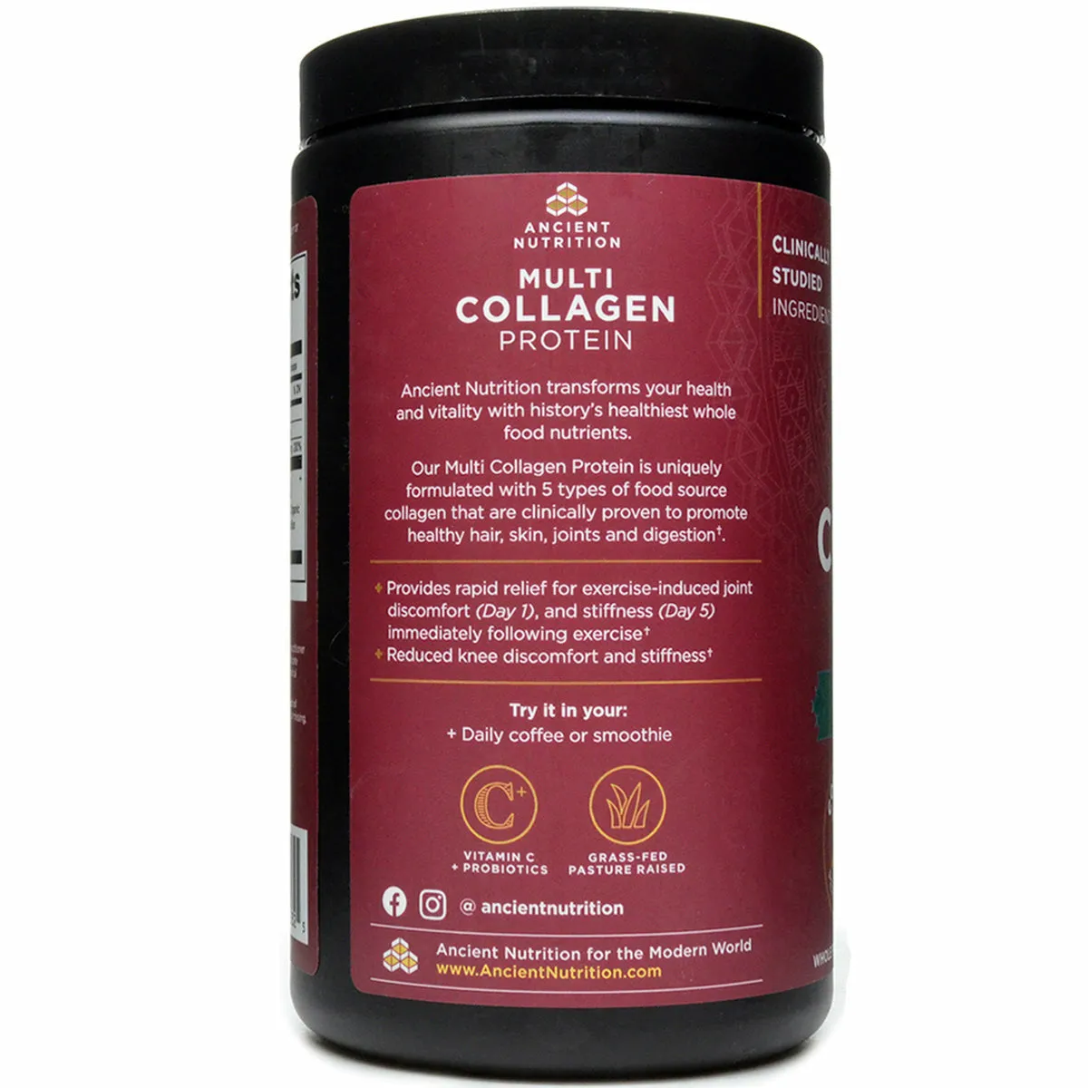Multi Collagen Protein Joint & Mobility Vanilla 20 serv By Ancient Nutrition