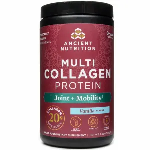 Multi Collagen Protein Joint & Mobility Vanilla 20 serv By Ancient Nutrition