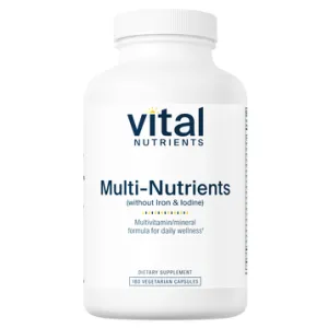 Multi-Nutrients (without Iron & Iodine) 180 caps by Vital Nutrients