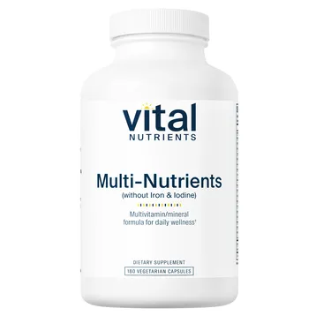 Multi-Nutrients (without Iron & Iodine) 180 caps by Vital Nutrients