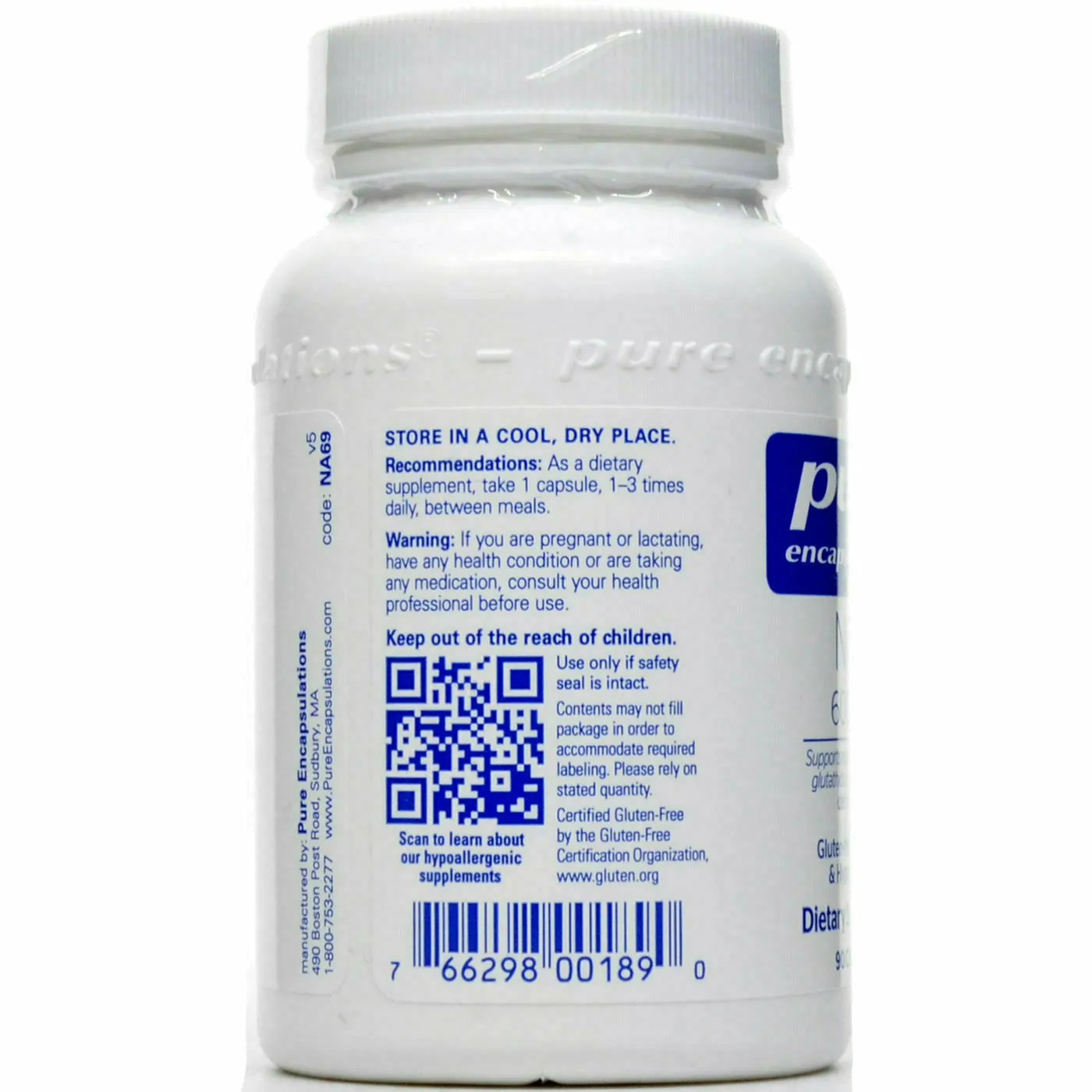 NAC 600 mg by Pure Encapsulations