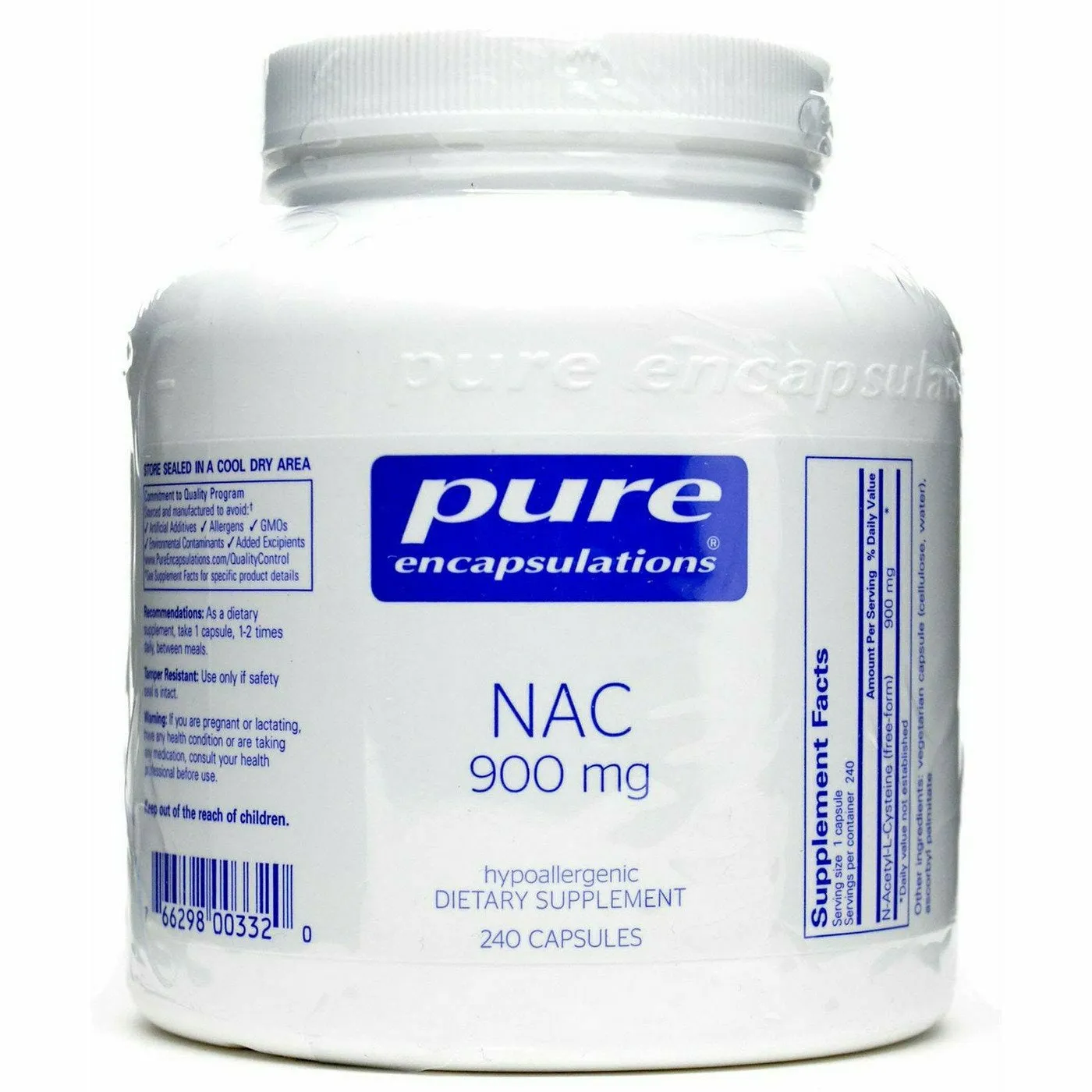 NAC 900 mg by Pure Encapsulations