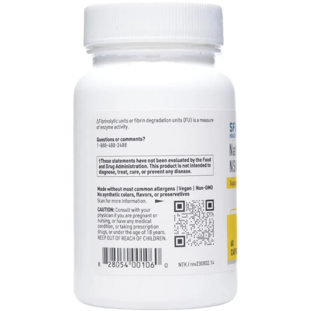 Nattokinase NSK-SD 60 caps by Klaire Labs/SFI Health