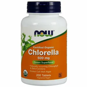 Organic Chlorella 500 mg 200 tabs by NOW