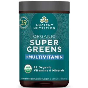 Organic SuperGreens   Multivitamin 7.5 oz by Ancient Nutrition