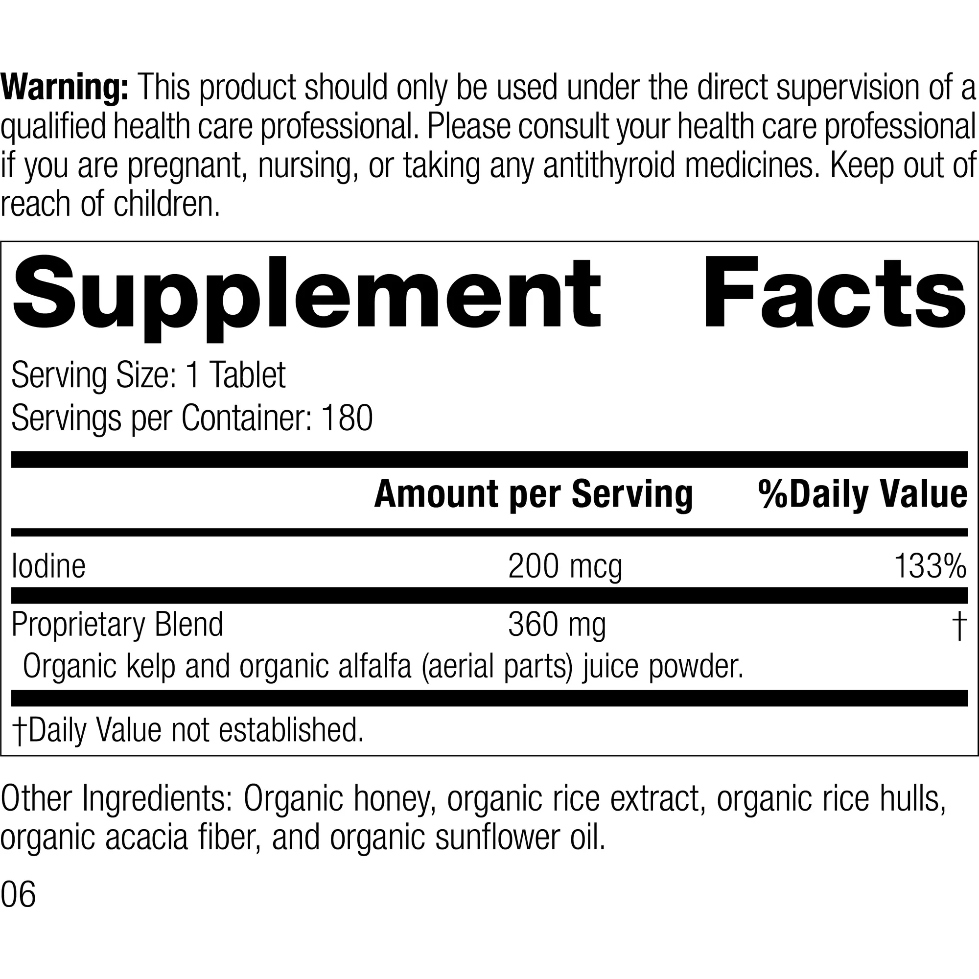 Organically Bound Minerals-Organic. 180 Tablets
