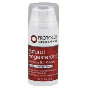 Progesterone Cream w/Lavender 3 oz by Protocol For Life Balance