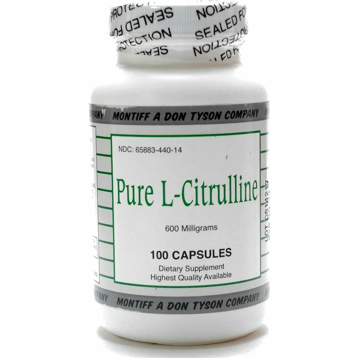 Pure L-Citrulline 600 mg 100 caps by Montiff