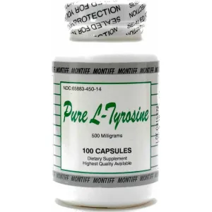Pure L-Tyrosine 500 mg 100 caps by Montiff
