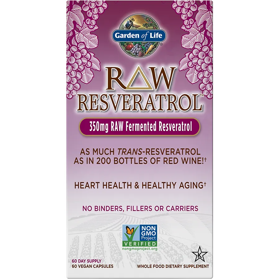 RAW Resveratrol 60 vegcaps by Garden Of Life