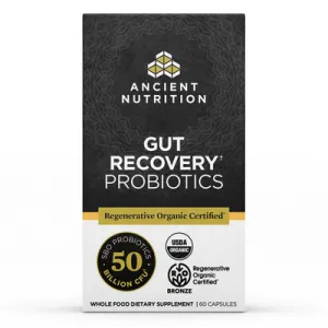 Regenerative Organic Certified Gut Recovery Probiotics 60 caps by Ancient Nutrition