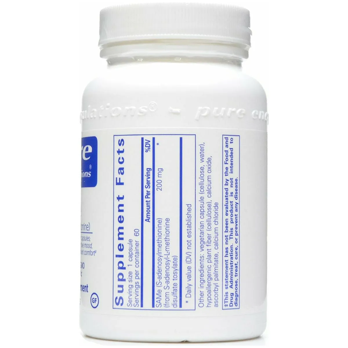 SAMe (S-Adenosylmethionine) 60 caps by Pure Encapsulations