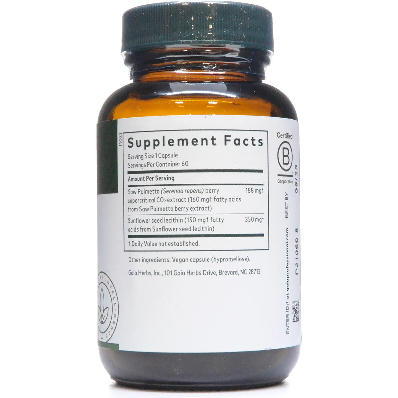 Saw Palmetto Berry 60 Liquid Phyto-Caps by Gaia Herbs
