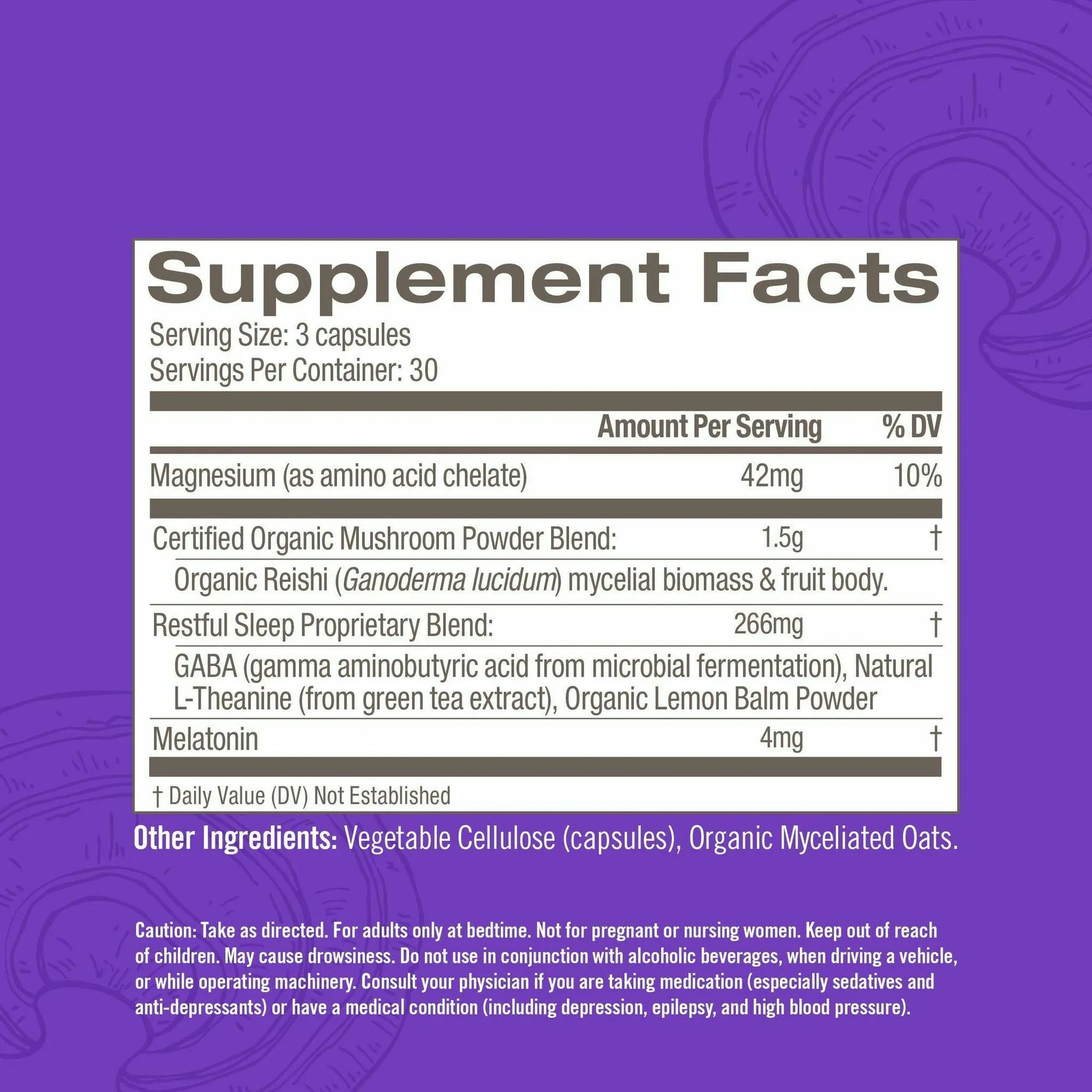Sleep Mushroom Superfood 90 caps by Om Mushroom