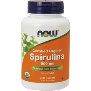 Spirulina 500 mg 200 tabs by NOW