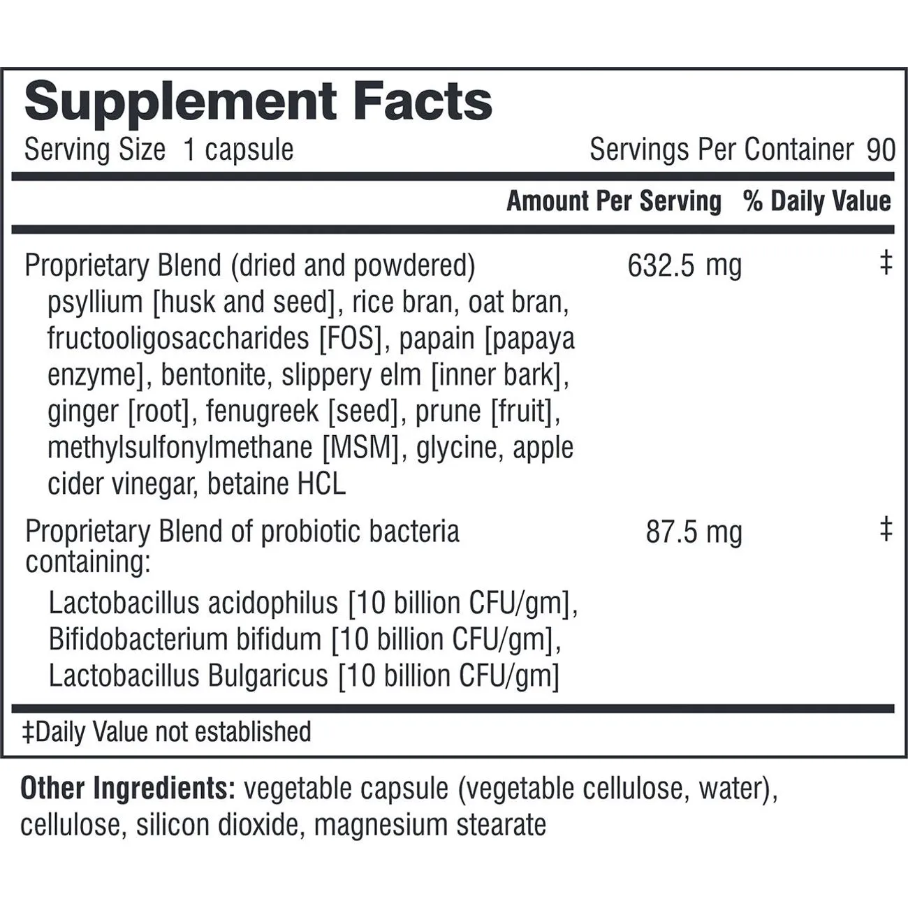 Squeaky Clean 90 vcaps by Doctor Wilson's Original Formulations
