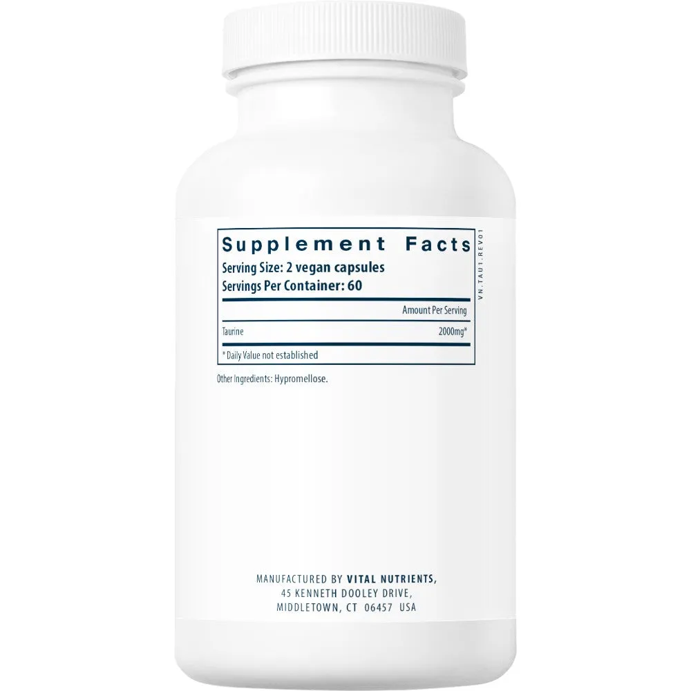 Taurine 1000 mg 120 vcaps by Vital Nutrients