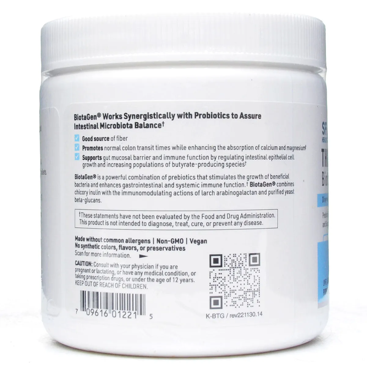 Ther-Biotic BiotaGen Powder 150 g (30 Servings) by Klaire Labs/SFI Health