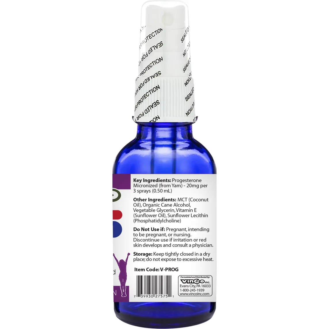 Transdermal Progesterone 2 fl oz by Vinco