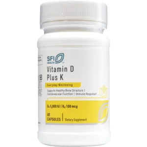 Vitamin D Plus K 60 vcaps by Klaire Labs/SFI Health