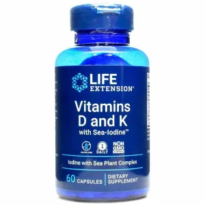 Vitamins D and K with Sea-Iodine 60 caps by Life Extension