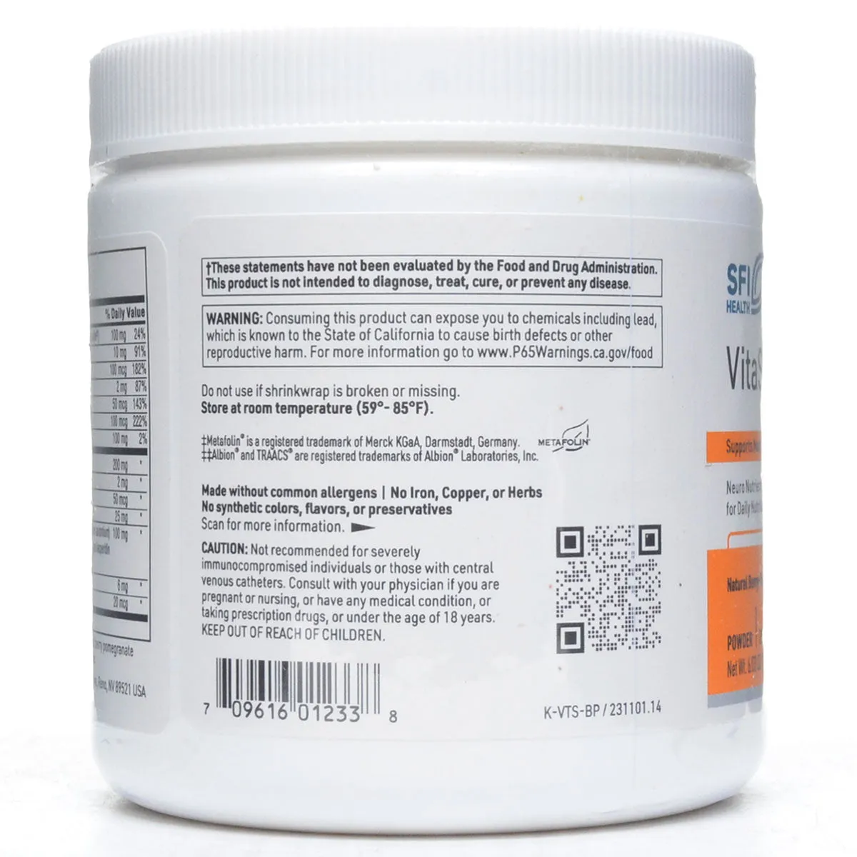 VitaSpectrum Powder Berry-Pomegranate 165 g by Klaire Labs/SFI Health