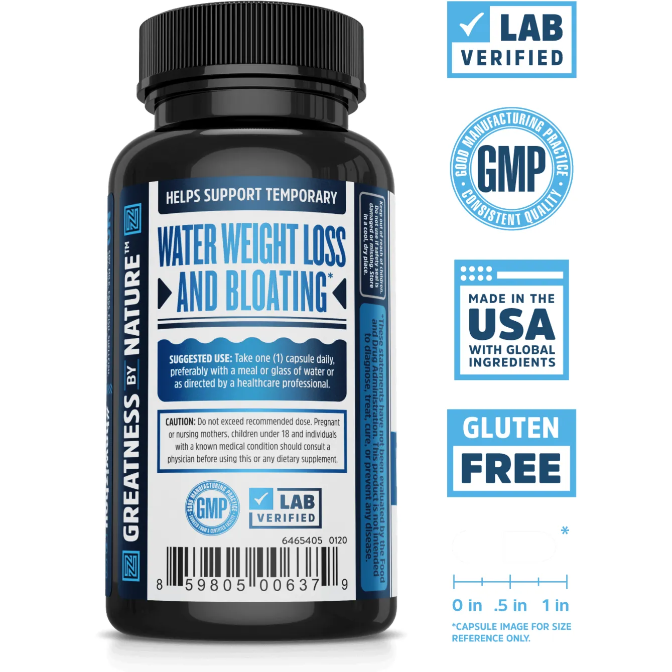 Water Away 60 vegcaps By ZHOU Nutrition