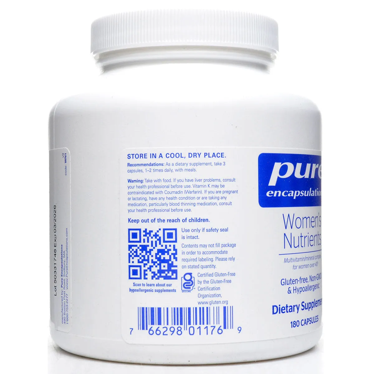 Women's Nutrients by Pure Encapsulations