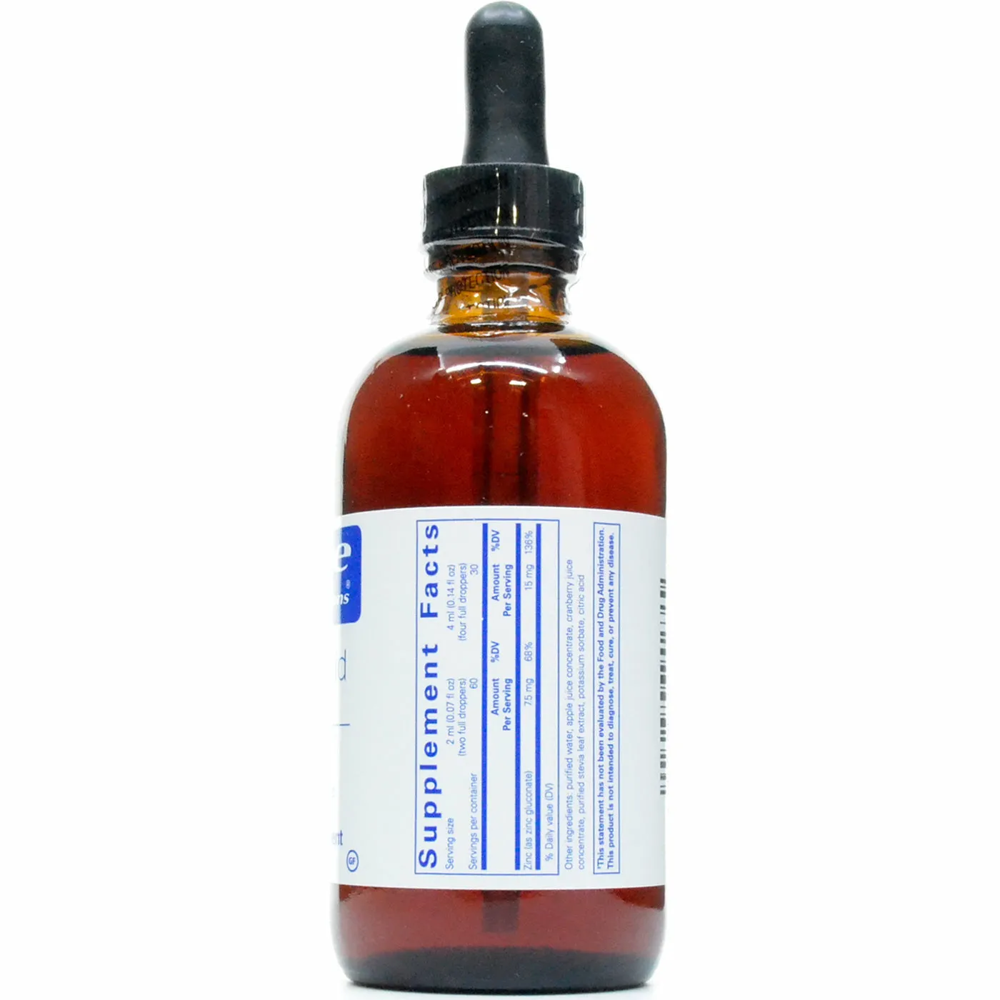 Zinc Liquid 120 ml by Pure Encapsulations