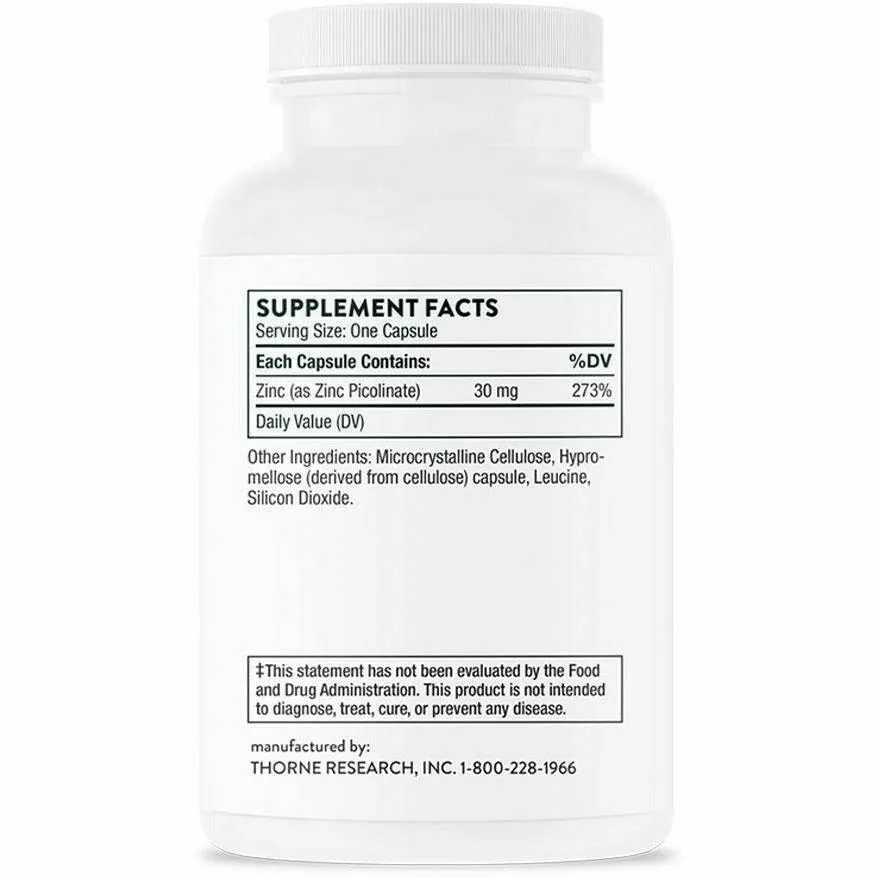 Zinc Picolinate 30 mg by Thorne Research