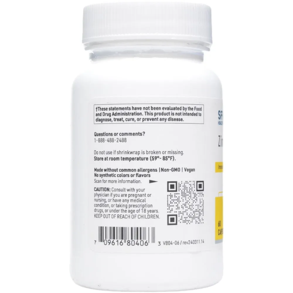 Zinc Plus 60 vcaps by Klaire Labs/SFI Health