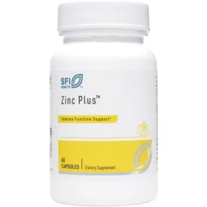 Zinc Plus 60 vcaps by Klaire Labs/SFI Health